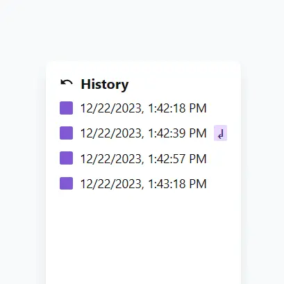Historyscreenshot