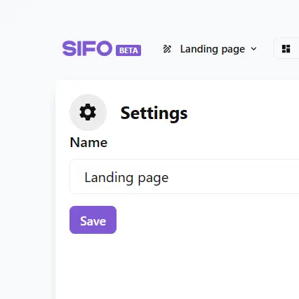 Rename a projectscreenshot